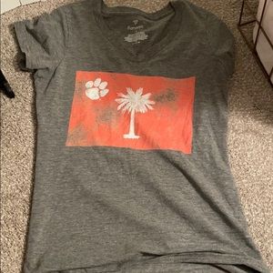Clemson v neck t shirt